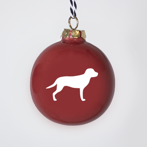 Christmas tree bauble dachshund sand large