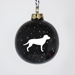 Christmas tree bauble dachshund sand large