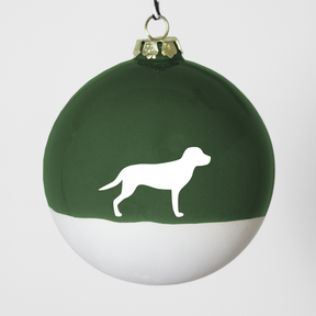 Christmas tree bauble dachshund sand large