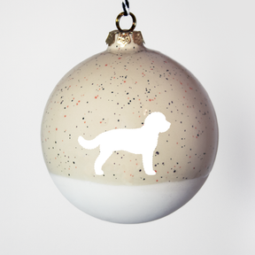 Christmas tree bauble dachshund sand large