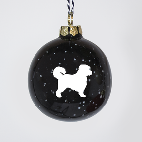 Christmas tree bauble dachshund sand large
