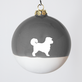Christmas tree bauble dachshund sand large