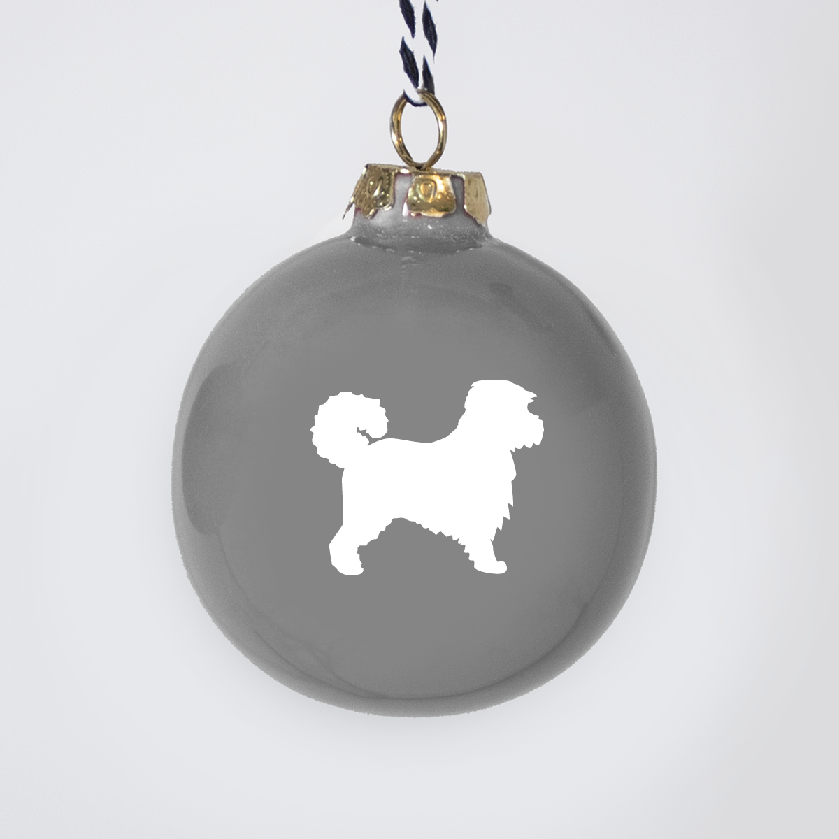 Christmas tree bauble dachshund sand large