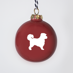 Christmas tree bauble dachshund sand large