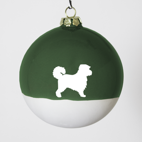 Christmas tree bauble dachshund sand large