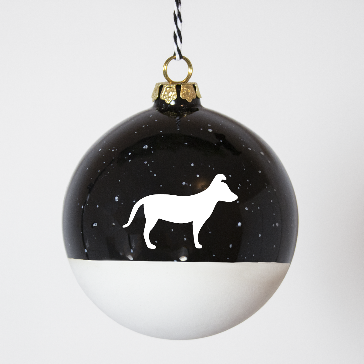 Christmas tree bauble dachshund sand large