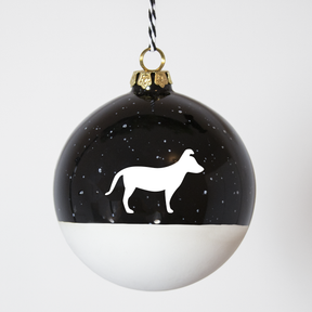 Christmas tree bauble dachshund sand large