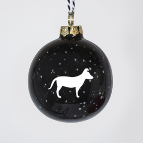 Christmas tree bauble dachshund sand large