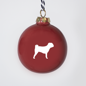 Christmas tree bauble dachshund sand large