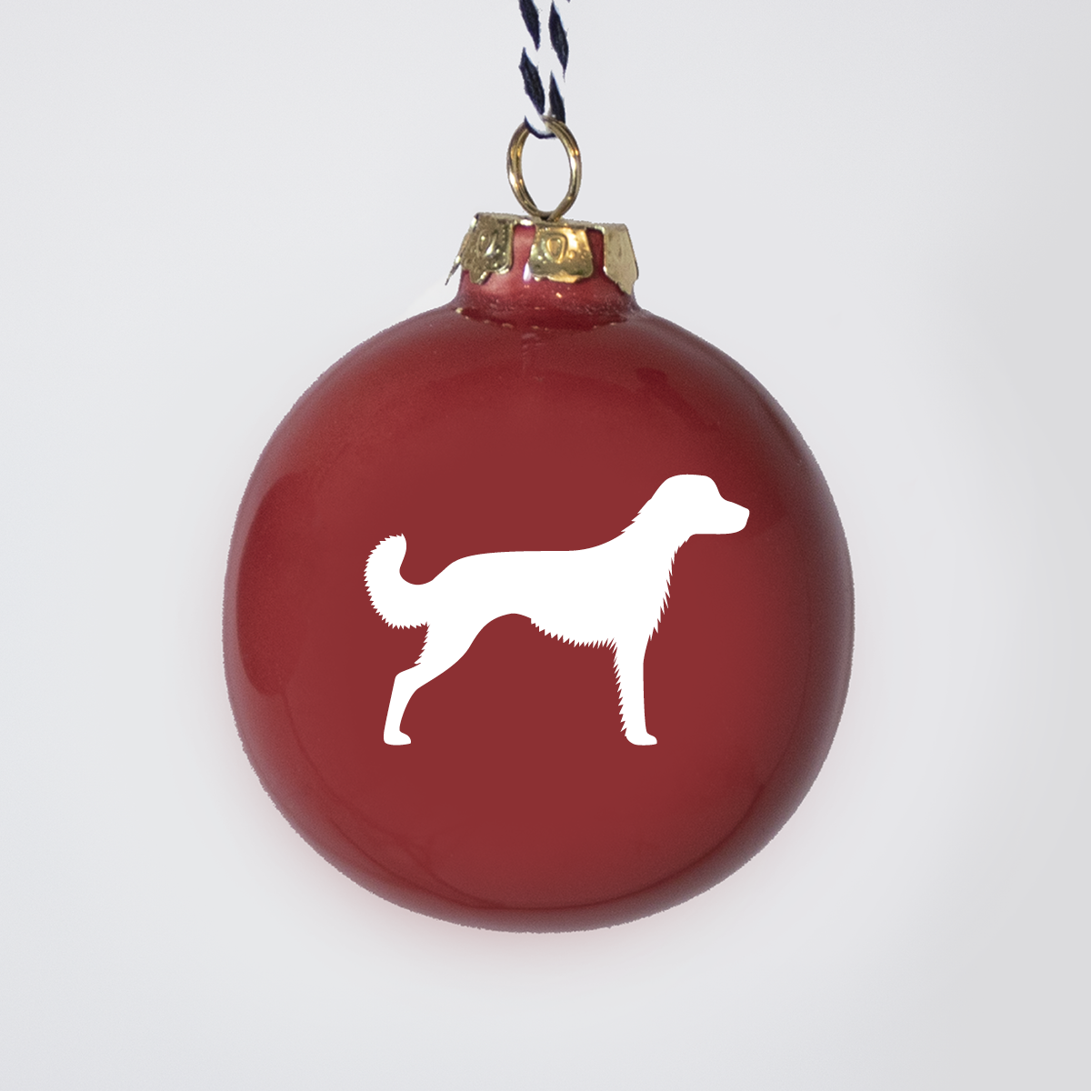 Christmas tree bauble dachshund sand large