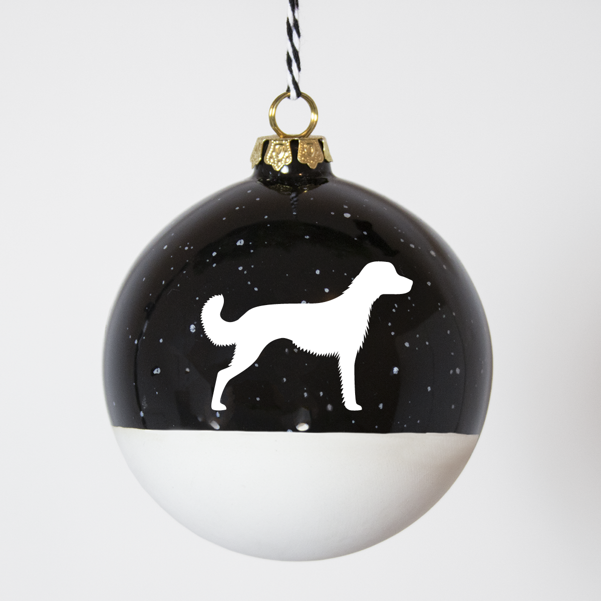 Christmas tree bauble dachshund sand large