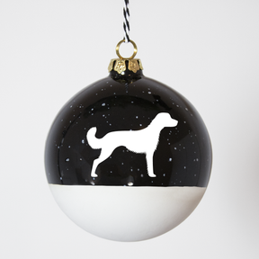 Christmas tree bauble dachshund sand large
