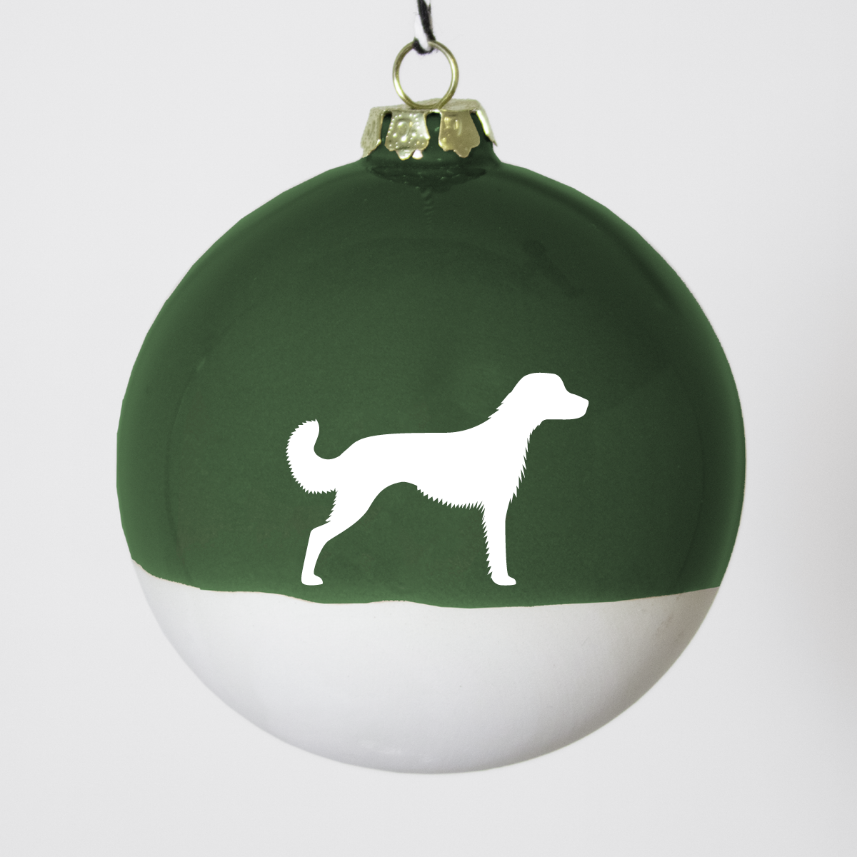 Christmas tree bauble dachshund sand large