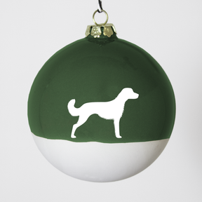 Christmas tree bauble dachshund sand large