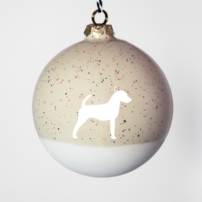 Christmas tree bauble dachshund sand large