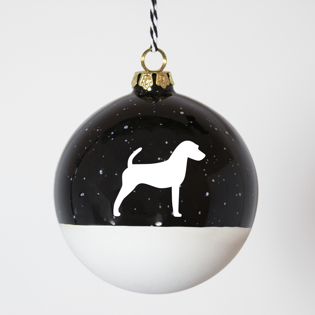 Christmas tree bauble dachshund sand large