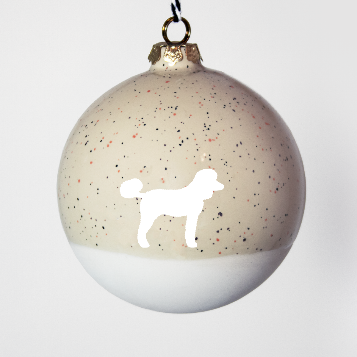 Christmas tree bauble dachshund sand large