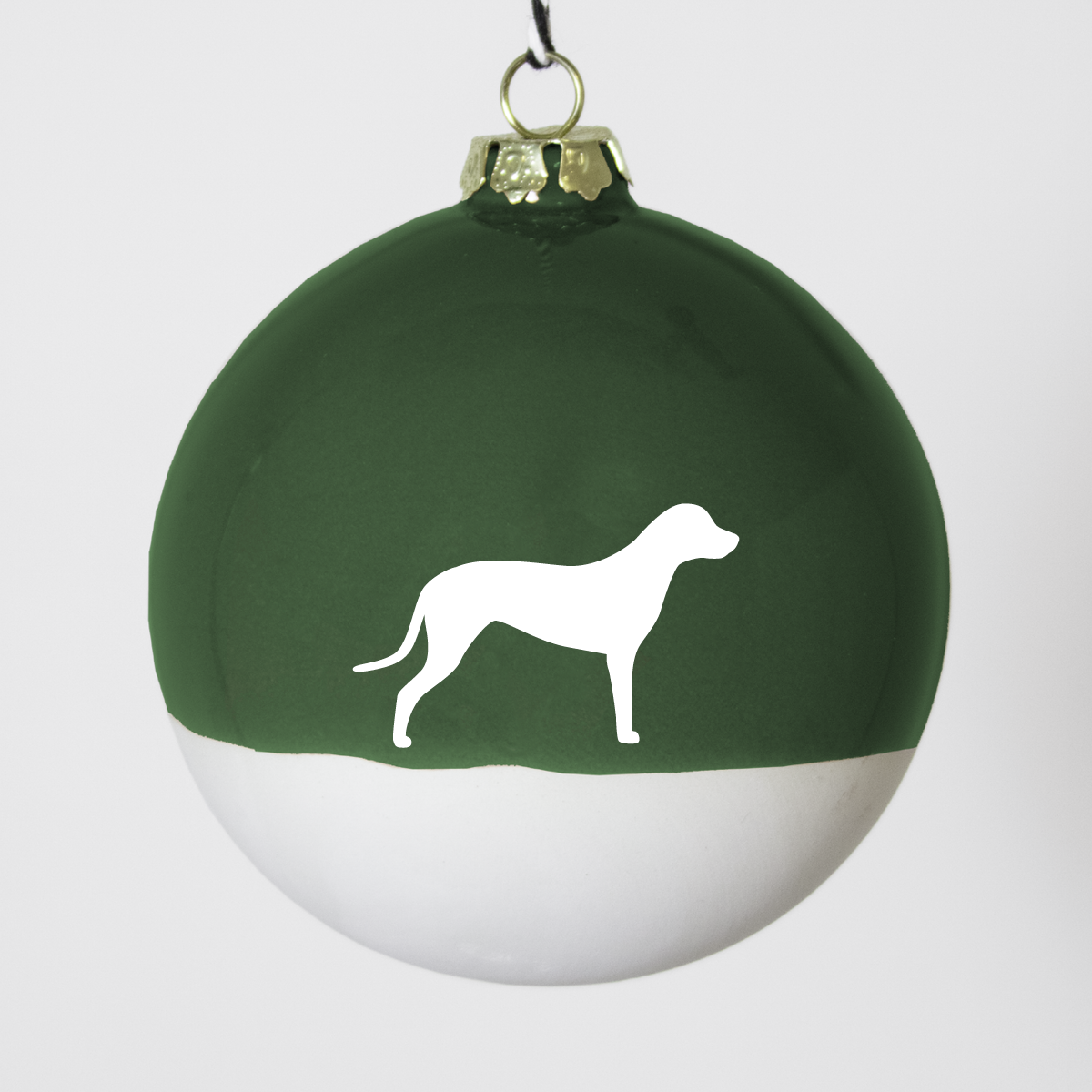 Christmas tree bauble dachshund sand large
