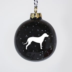 Christmas tree bauble dachshund sand large
