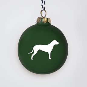 Christmas tree bauble dachshund sand large