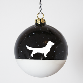 Christmas tree bauble dachshund sand large