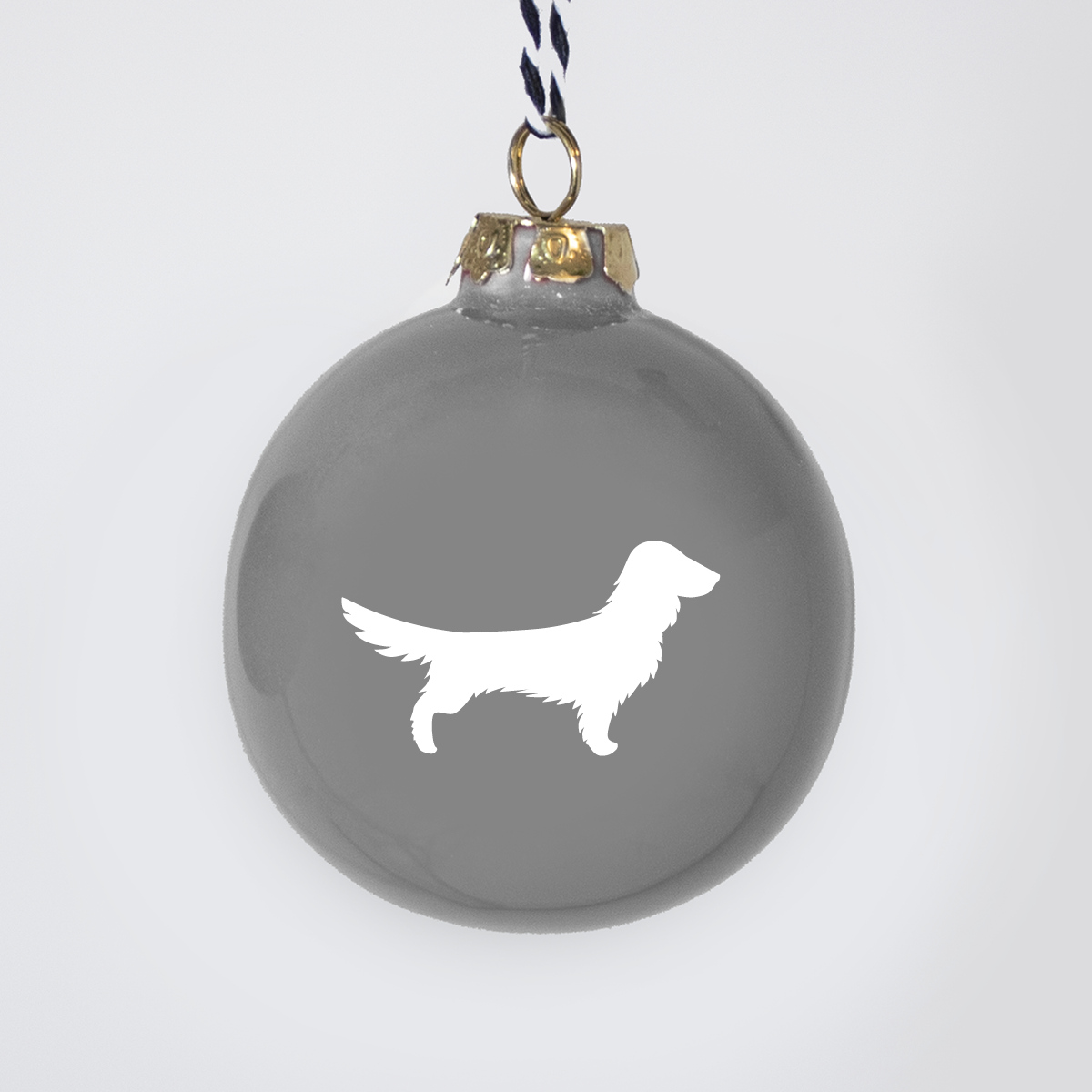 Christmas tree bauble dachshund sand large
