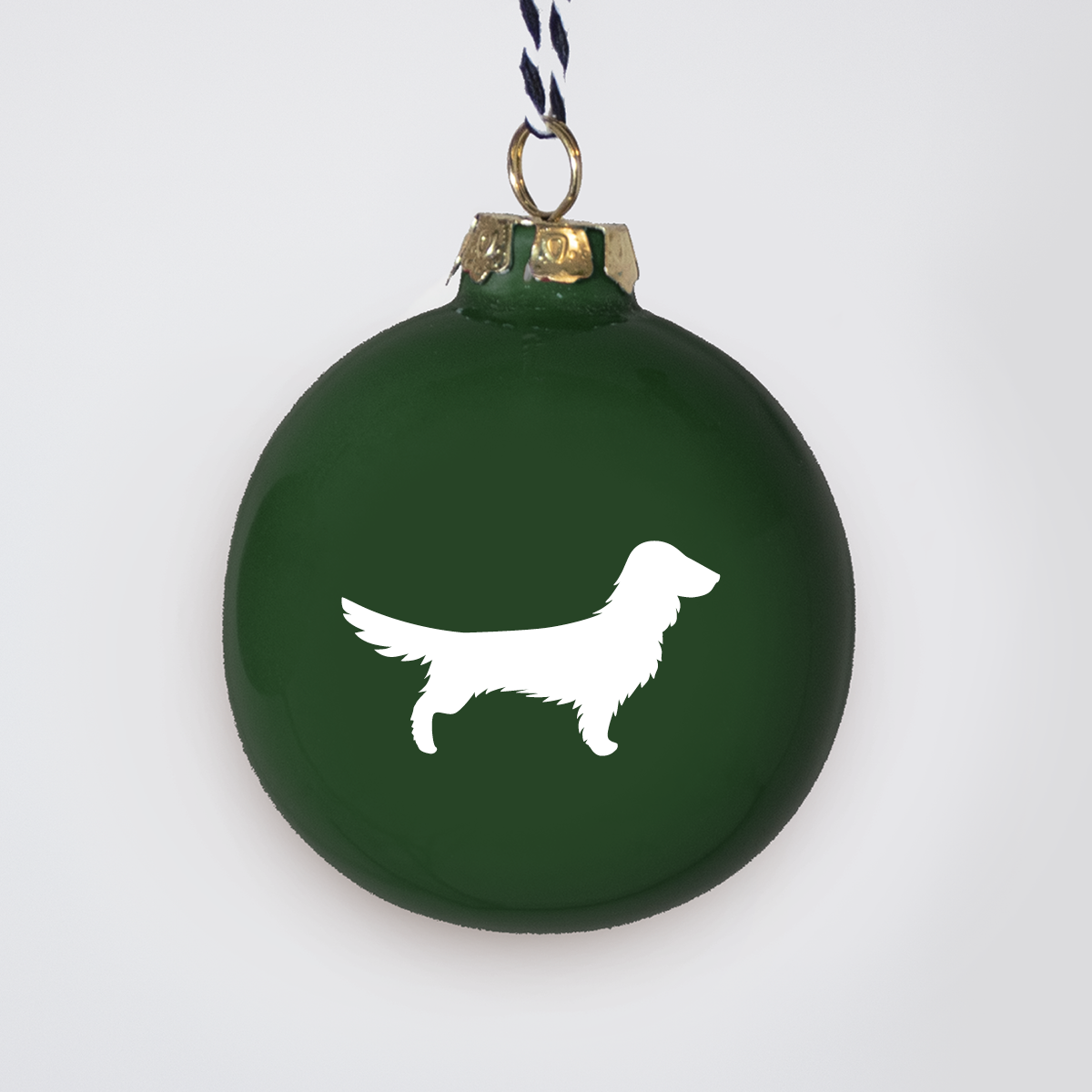 Christmas tree bauble dachshund sand large