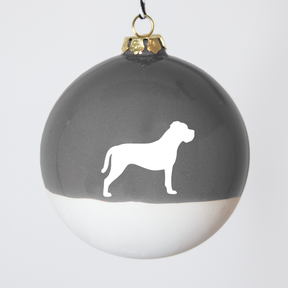 Christmas tree bauble dachshund sand large