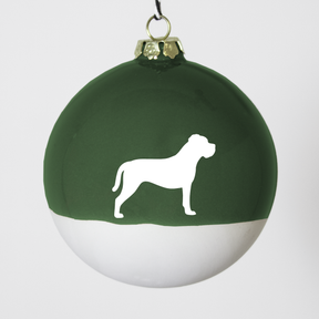 Christmas tree bauble dachshund sand large