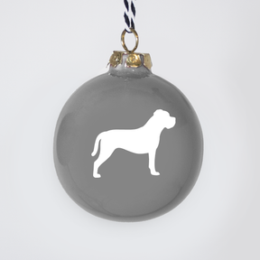 Christmas tree bauble dachshund sand large