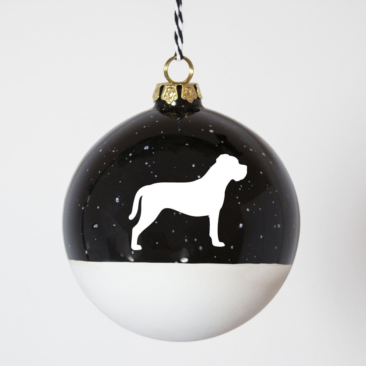 Christmas tree bauble dachshund sand large