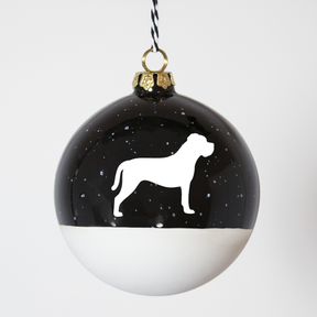 Christmas tree bauble dachshund sand large