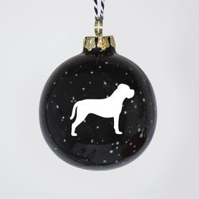 Christmas tree bauble dachshund sand large