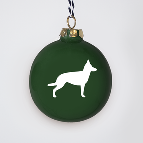 Christmas tree bauble dachshund sand large