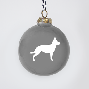 Christmas tree bauble dachshund sand large