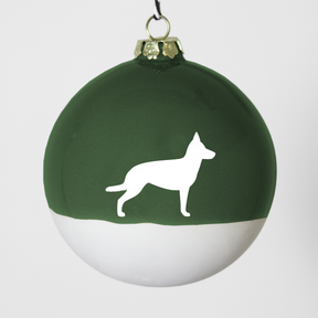 Christmas tree bauble dachshund sand large