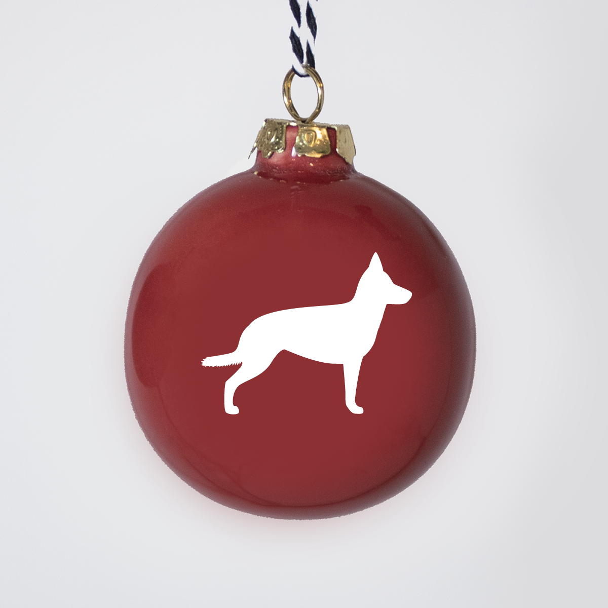 Christmas tree bauble dachshund sand large