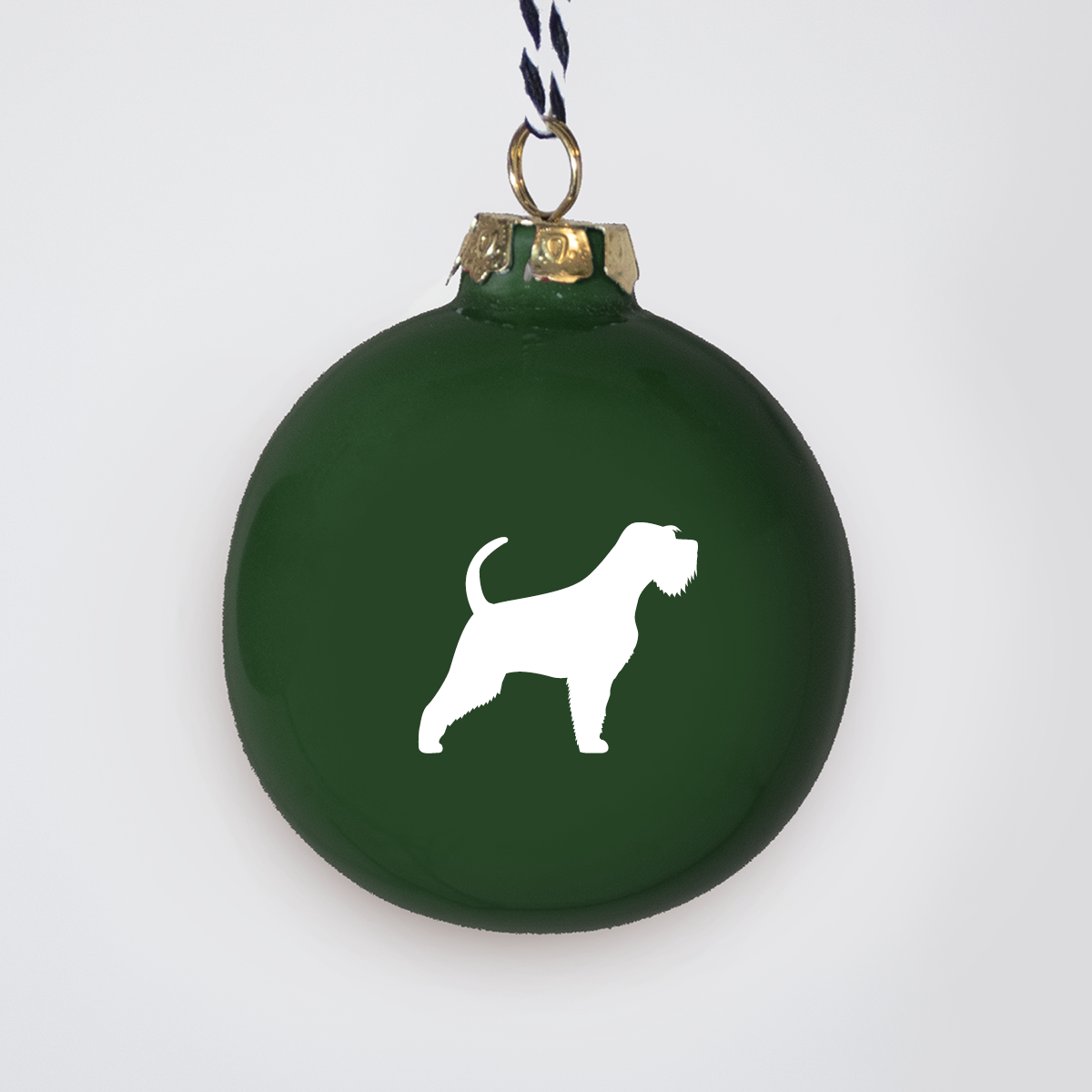 Christmas tree bauble dachshund sand large