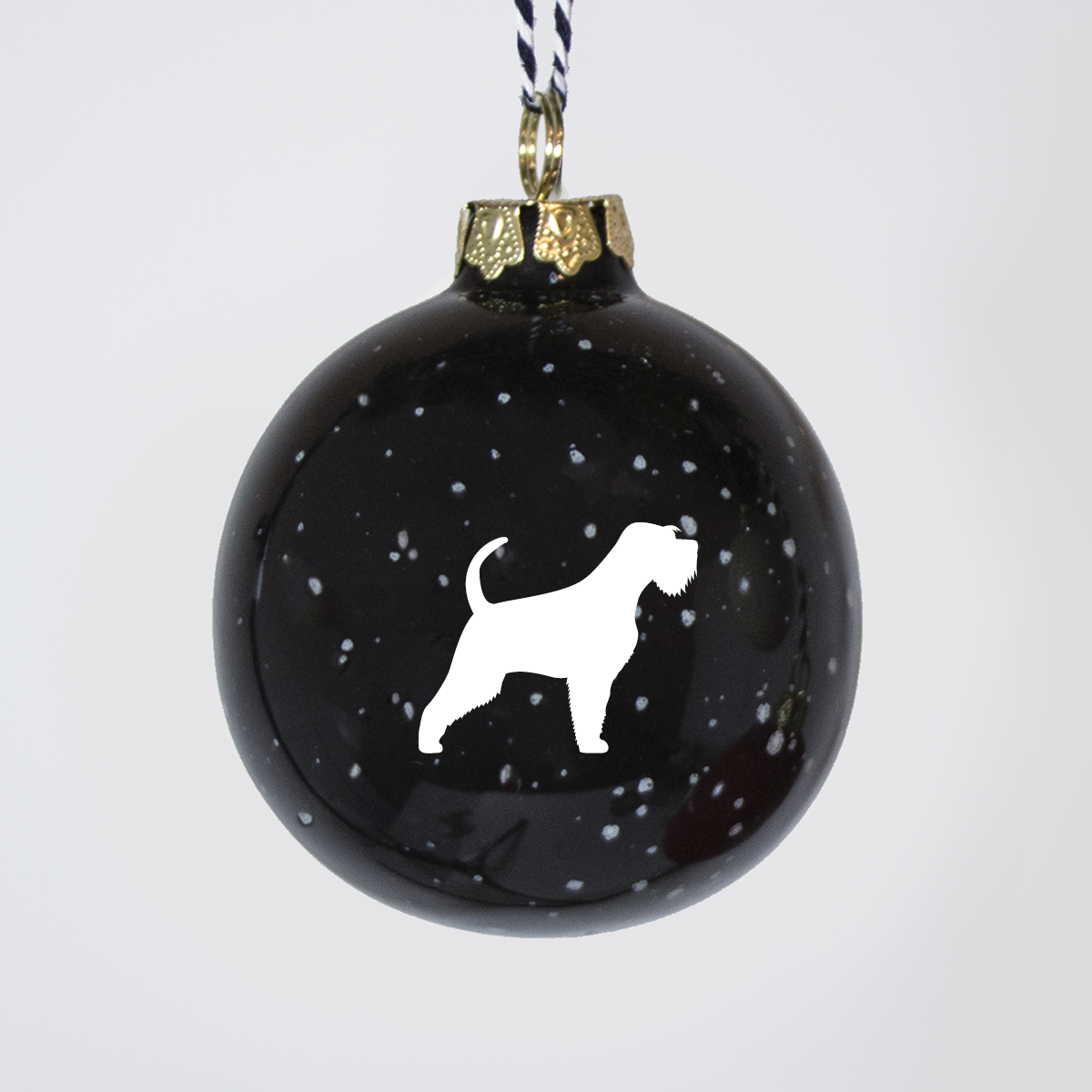 Christmas tree bauble dachshund sand large