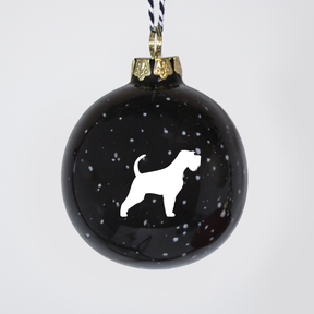 Christmas tree bauble dachshund sand large