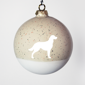 Christmas tree bauble dachshund sand large