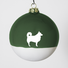 Christmas tree bauble dachshund sand large