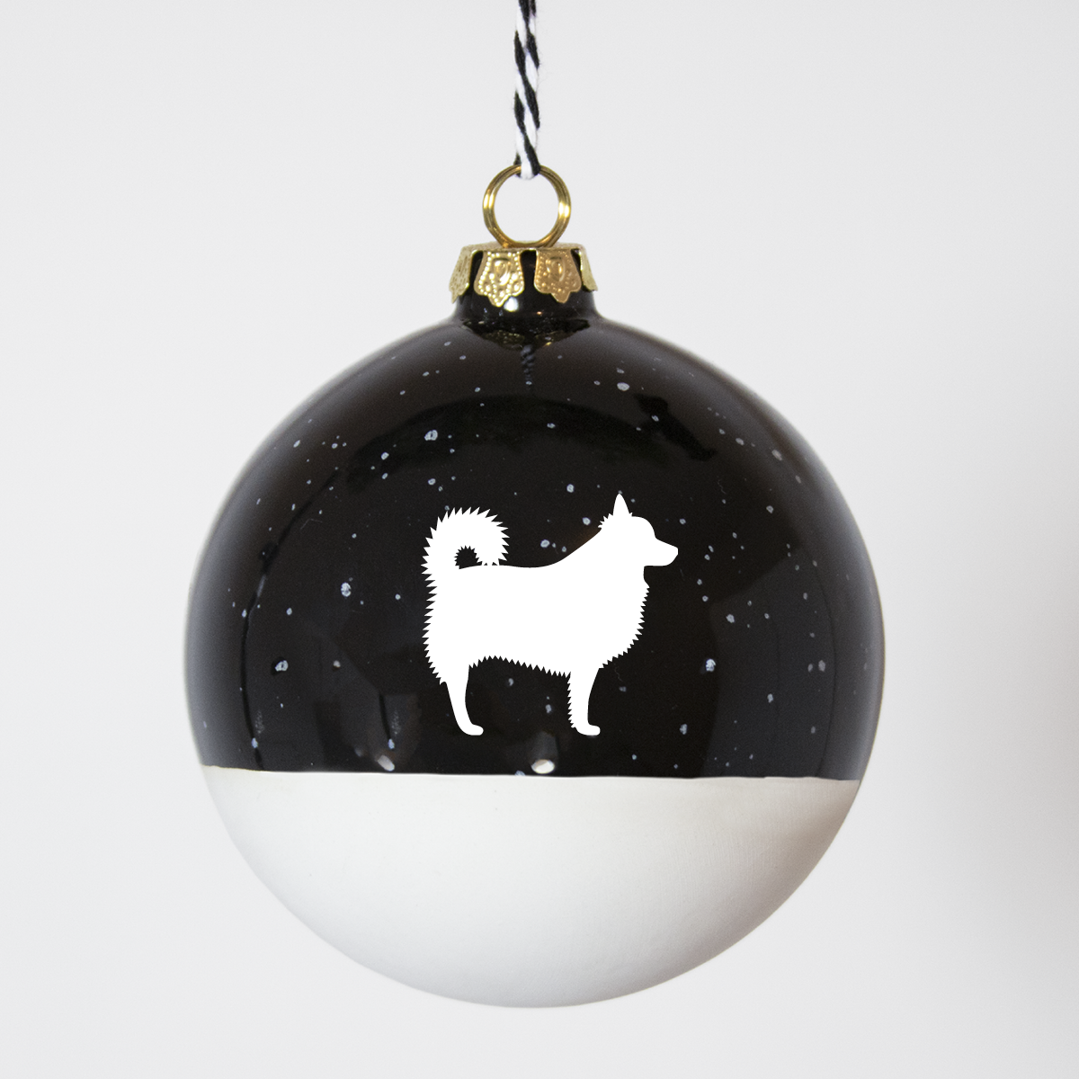 Christmas tree bauble dachshund sand large