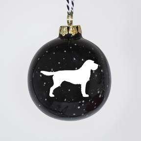 Christmas tree bauble dachshund sand large