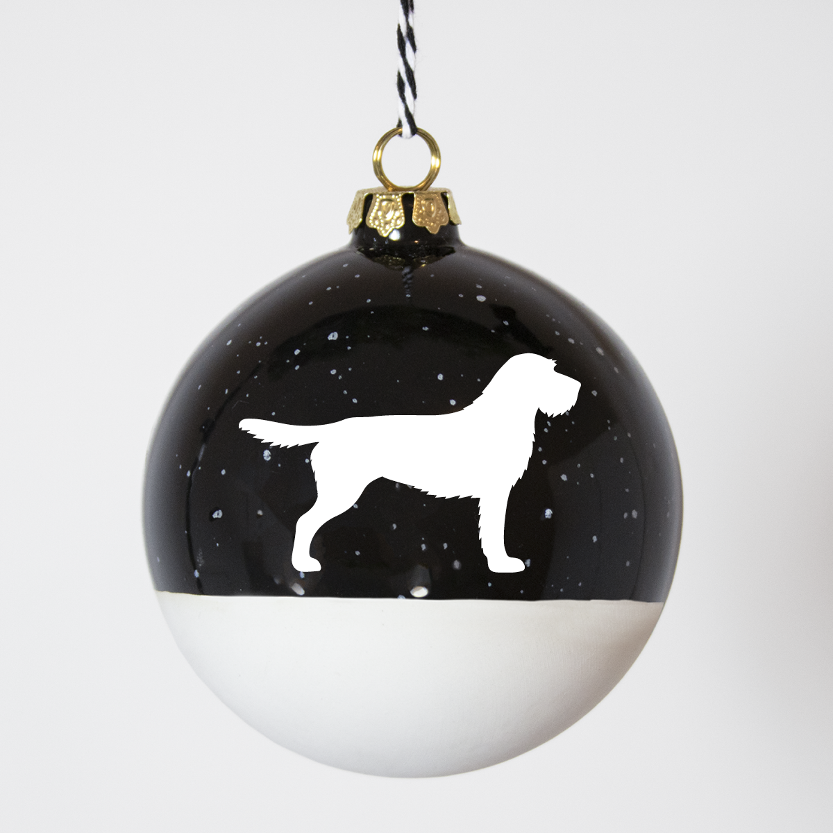 Christmas tree bauble dachshund sand large