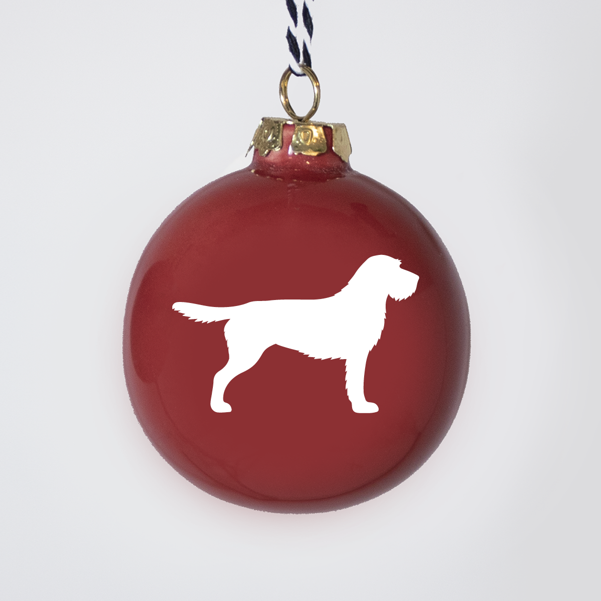 Christmas tree bauble dachshund sand large
