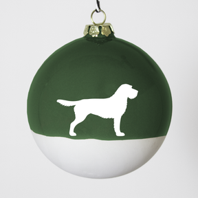 Christmas tree bauble dachshund sand large