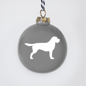 Christmas tree bauble dachshund sand large