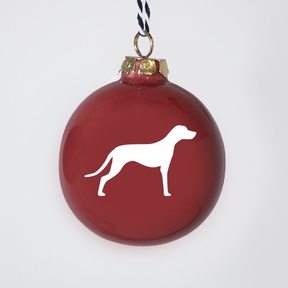 Christmas tree bauble dachshund sand large