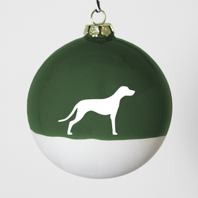Christmas tree bauble dachshund sand large
